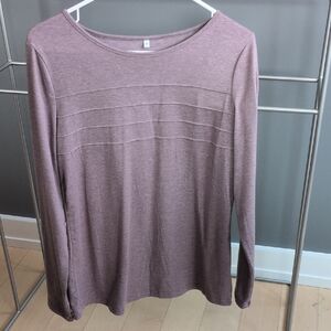 Purple Long Sleeve Top